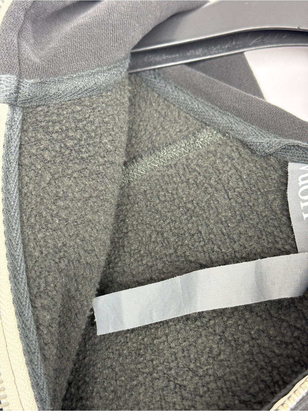 Vuori Restore Half Zip Hoodie Washed Black Size XS - Picture 5 of 6
